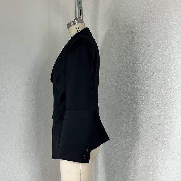 Shiro Sakai Wool Asymetric Placket Tailored Mixed Media Japan Blazer Coat Jacket - Picture 6 of 11